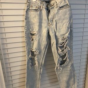 Aeropostale Light Blue Distressed Boyfriend Jeans